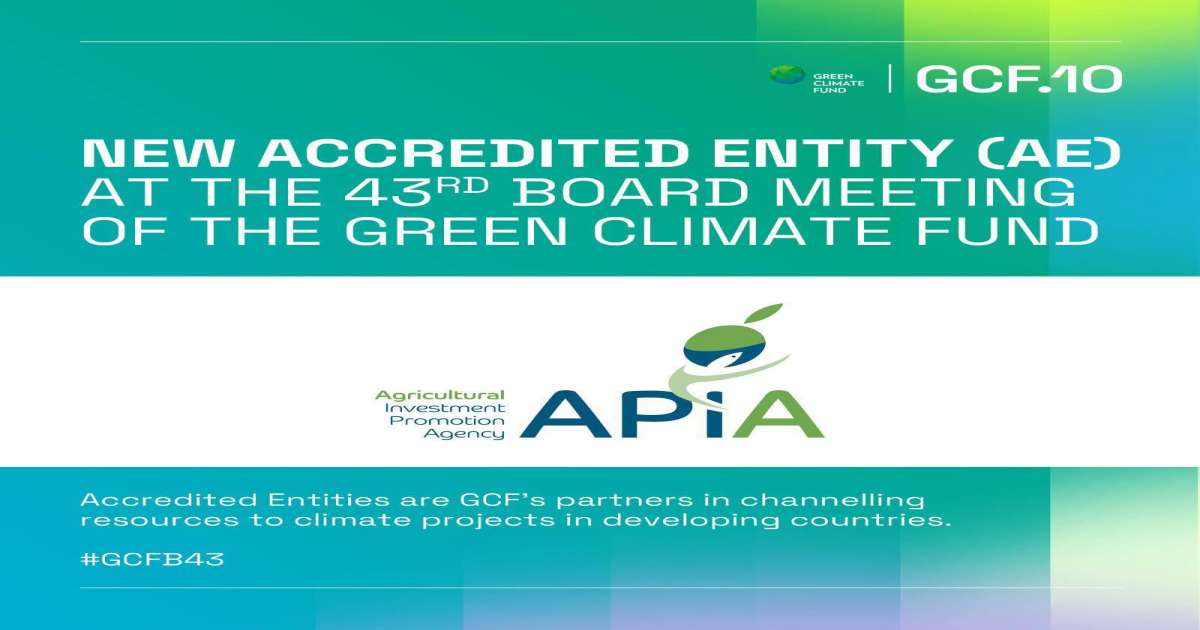 لأول مرة في تونس: وكالة النهوض بالاستثمارات الفلاحية تتحصل على اعتماد الصندوق الأخضر للمناخ